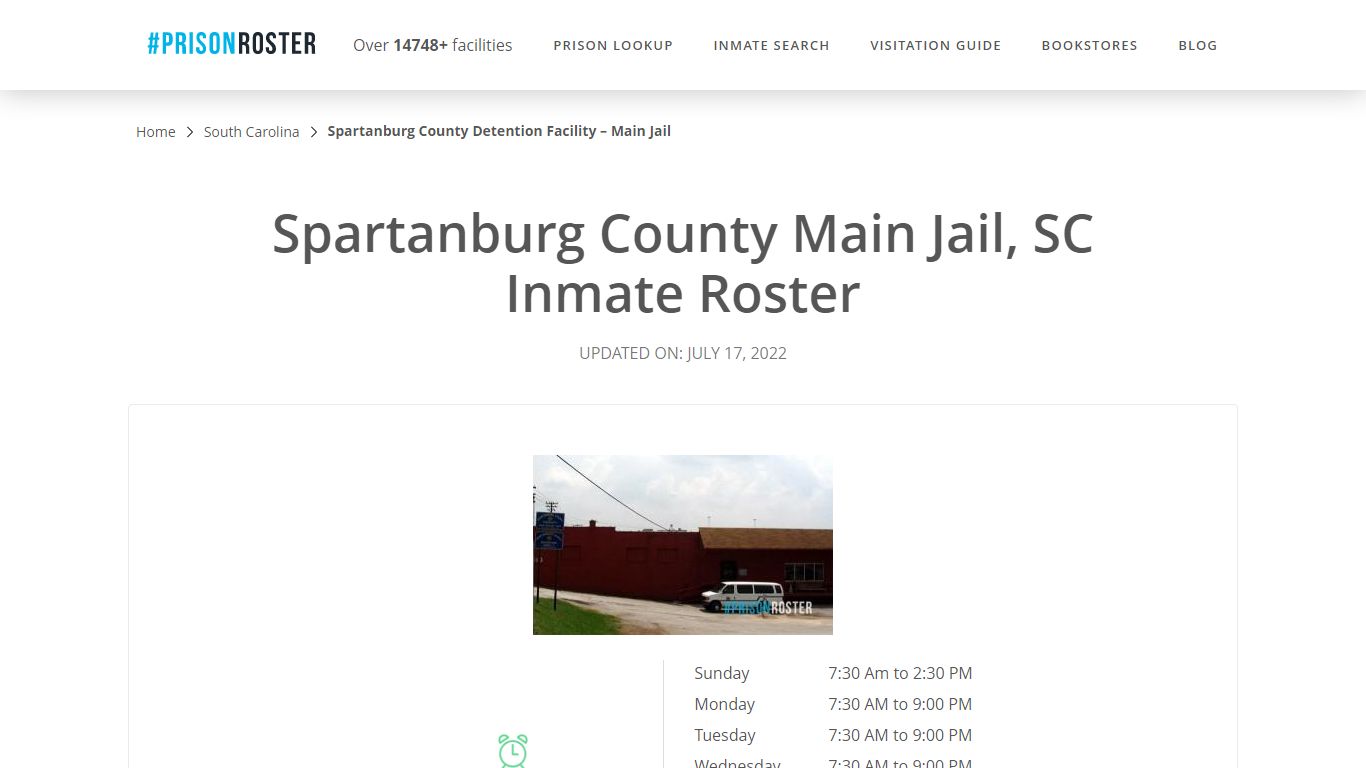 Spartanburg County Main Jail, SC Inmate Roster - Prisonroster